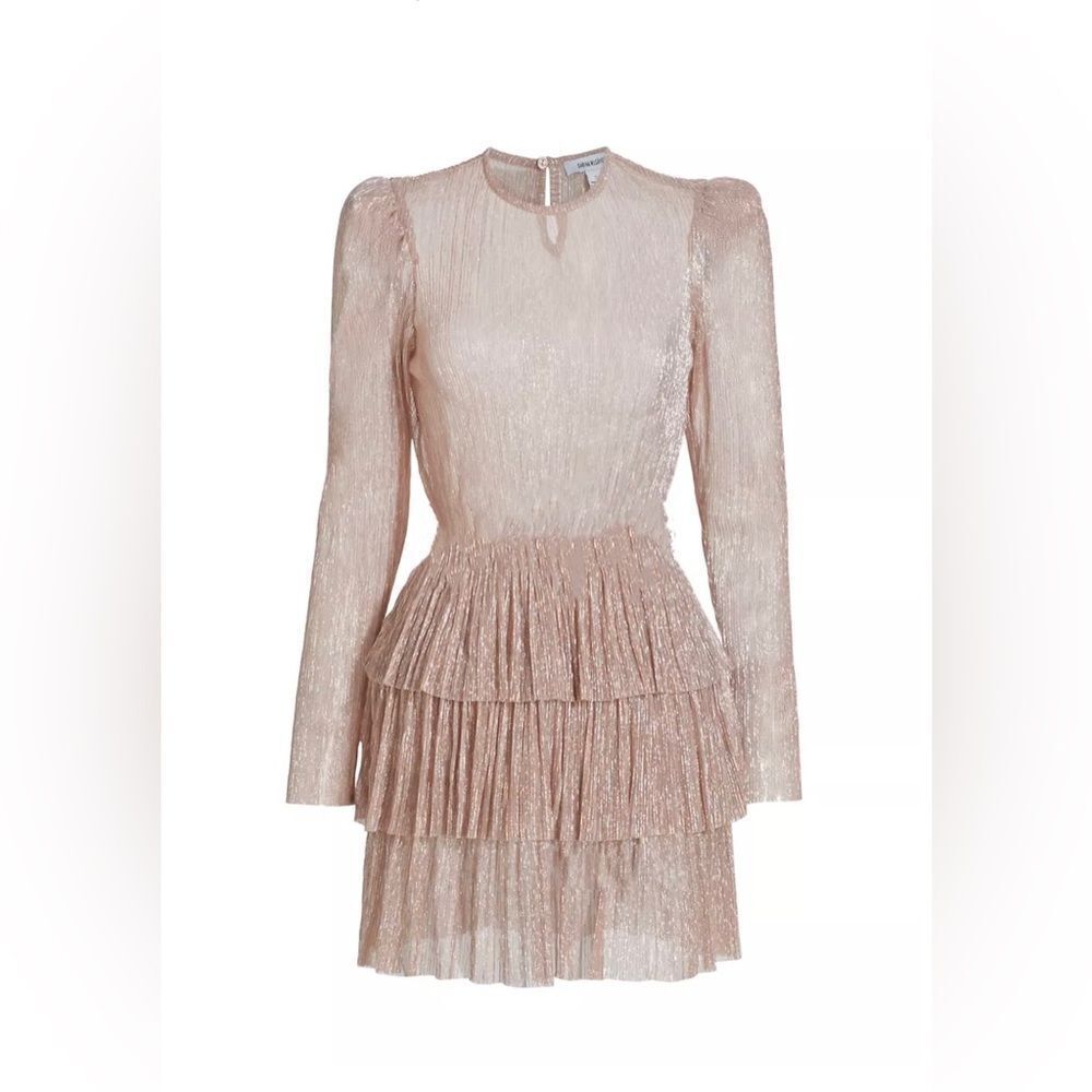 Sabina Musayev Monique Metallic Minidress Size M — image 2 of 8